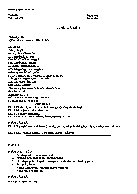 Giáo án phụ đạo Ngữ văn lớp 10 - Năm học 2010-2011 - Nguyễn Thị Huyền Trang